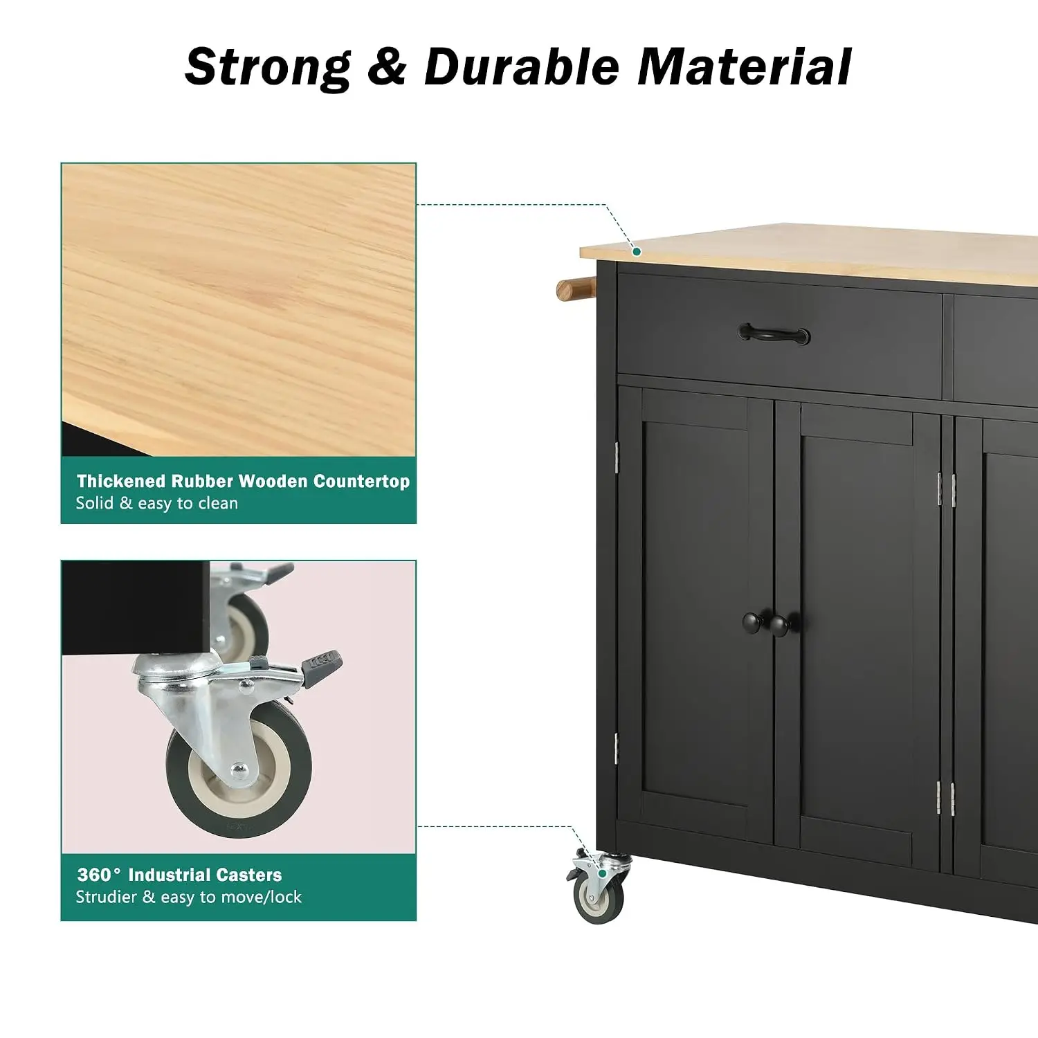 Thumbnail 4 - #6 Low Price Kitchen Island Carts Deals