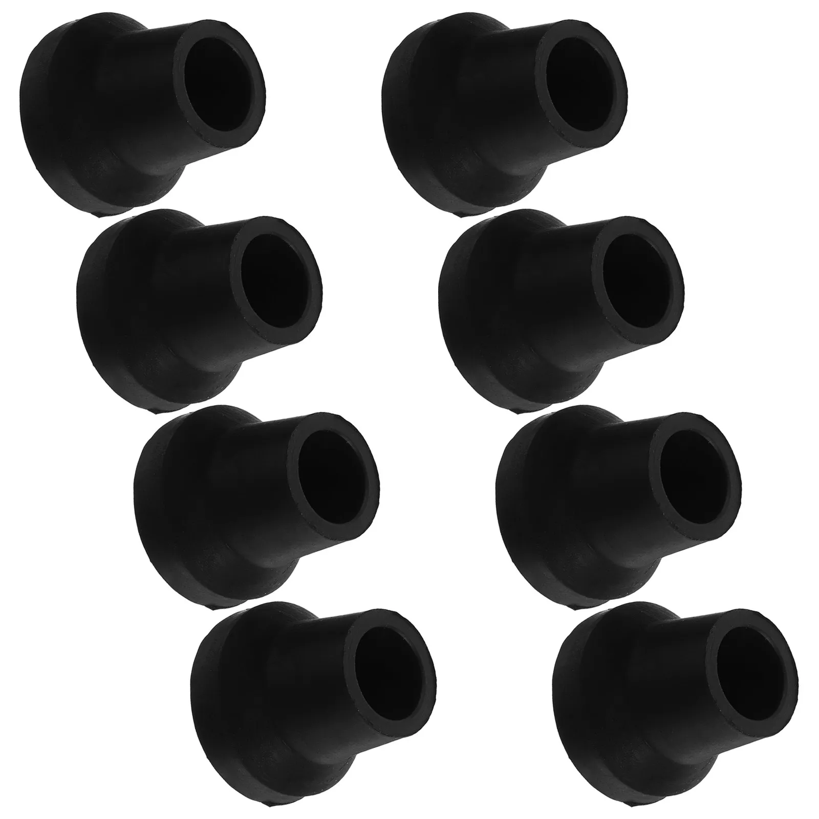 8Pcs Non-Slip Rubber Cane Tips Black 16Mm Replacement Cane Bottom Tips Anti-Skid for Walking Sticks Crutches Walkers
