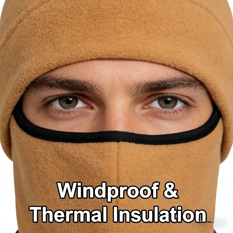 

2026 New Multi-Sport Thermal Balaclava Windproof Face Mask & Helmet Liner for Skiing Cycling & Winter Sports