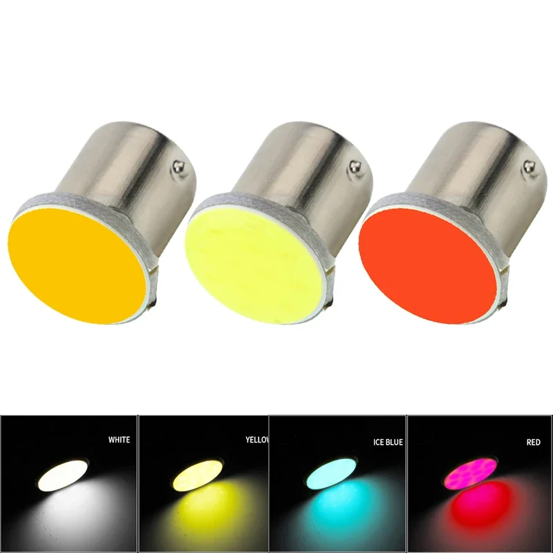 

Car LED Bulb P21W 1156 Ba15s 1157 Bay15d Turn Signal Light COB 12V 7000K White Auto Backup Reverse Parking Back Brake Lamps