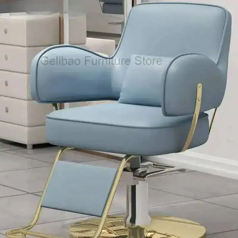 

Pump Salon Ergonomic Reclining Chair Hydraulic Hairdresser Barber Toilet Professional Armchairs Aesthetic Hairdressing Makeup