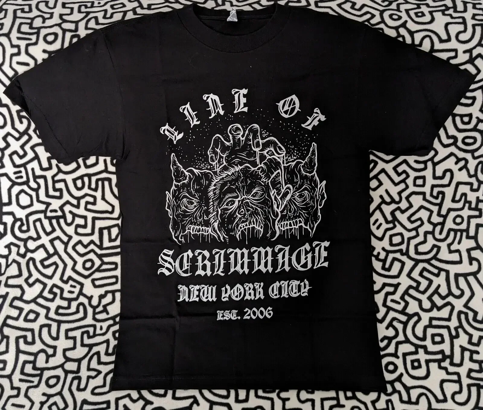 Line Of Scrimmage Los Shirt Small Hardcore Nyhc Cro Mags Madball Terror Merauder