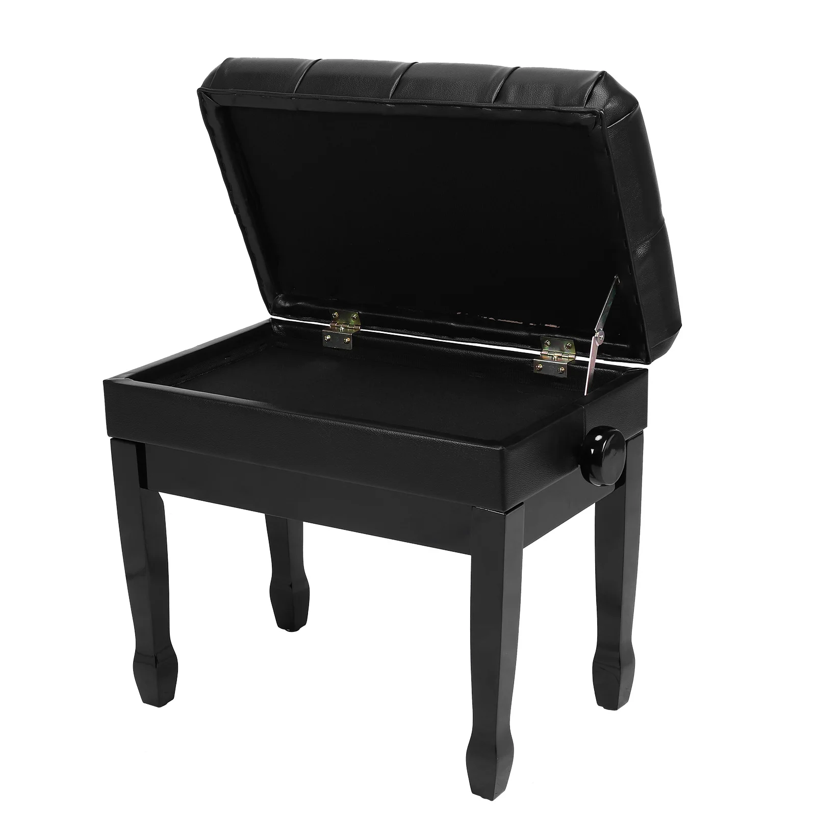 

Регулируемый по высоте стул для фортепиано с книжной полкой, мягкой подушкой и дышащей обивкой для дома/музыкальной комнаты/класса