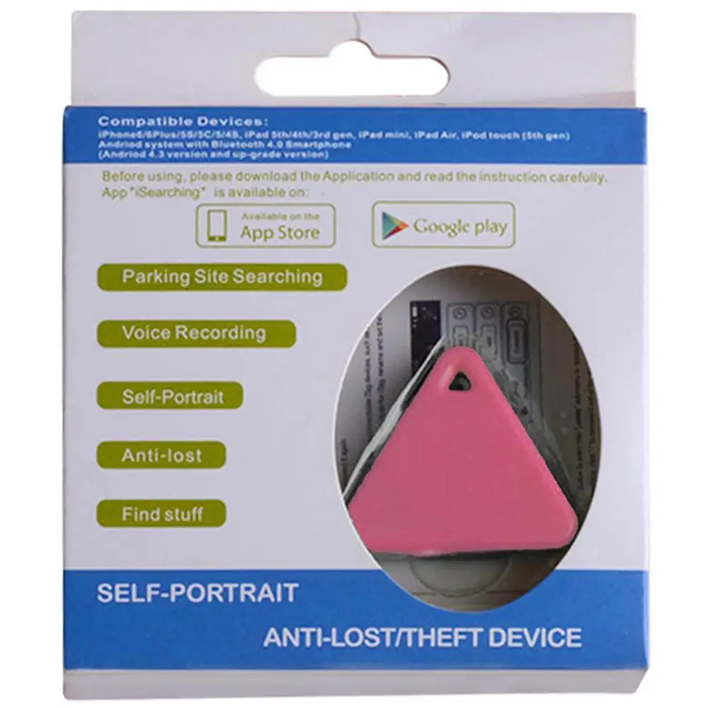 Localizzatore GPS portatile dispositivo Anti-smarrimento cercatore Tracker triangolo Anti-perso allarme telefono cellulare portachiavi Spot portachiavi