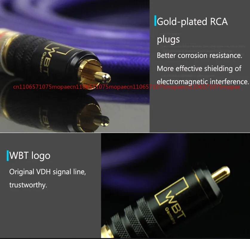 OK VDH SILVER IT 65G خط إشارة الصوت المطلي بالفضة لكابل HiFi Audio 2RCA بطول 1 متر #3