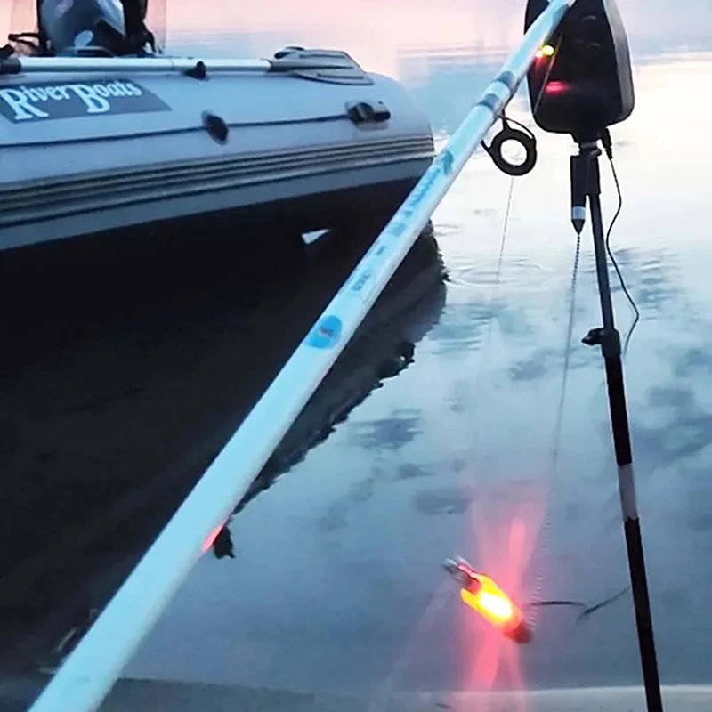 Karpfenangel-Bissanzeiger mit LED-Licht für Karpfenangel-Ausrüstung, Angelalarm-Indikator, Fischglocke