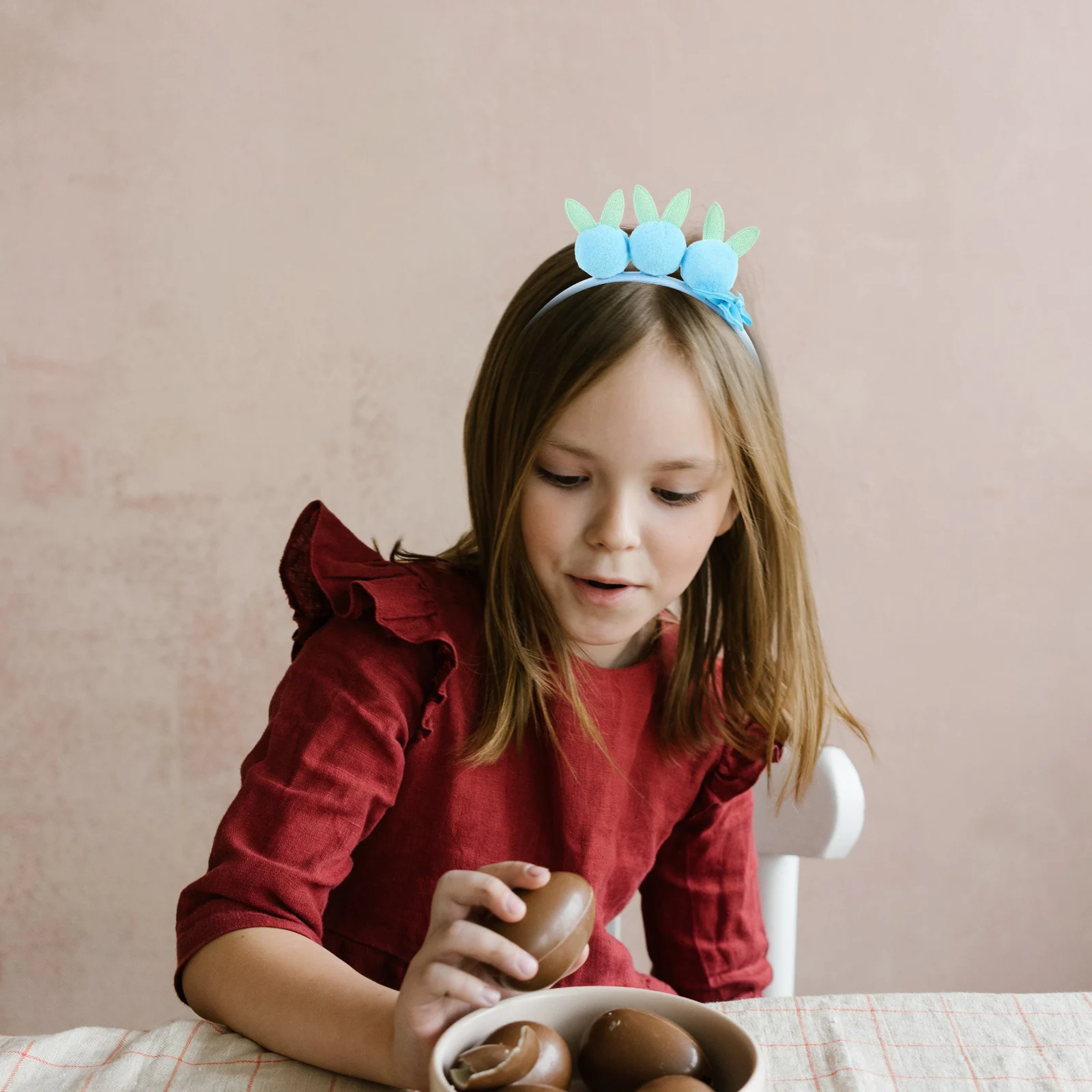 

Bunny Ear Headband Soft Wool Cloth Flexible Size Easter Party Cosplay Costume Accessory Bunny Ears Headpiece Rabbit Ears