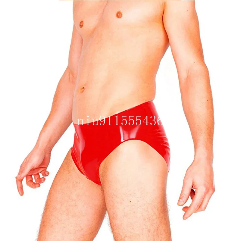 

Latex Men's Sexy Shorts Briefs Underpants Rubber Underwear Sexy Lingerie