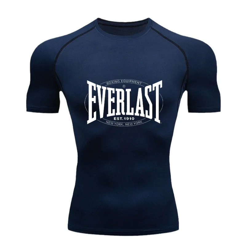 EVERLAST BOXING Men's Running CompressionT-Shirt Short Sleeve Gym Workout Shirts Fitness Shirts Men's Jogging Sportswear T-Shirt