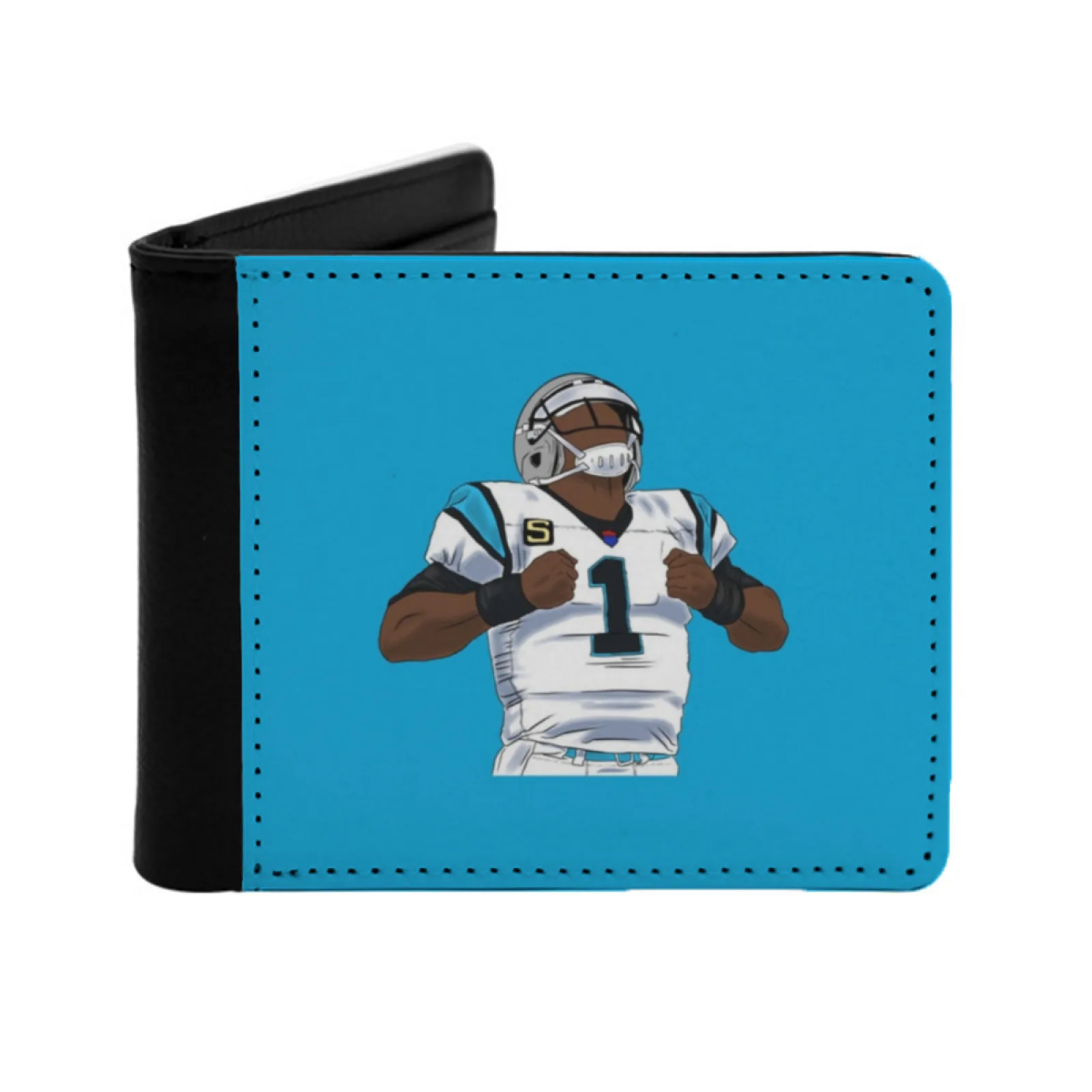 

Super Powers Short Men's Wallet Multifunction Purse Male Pu Leather Wallet Basketball Baseball Football Soccer Touchdown