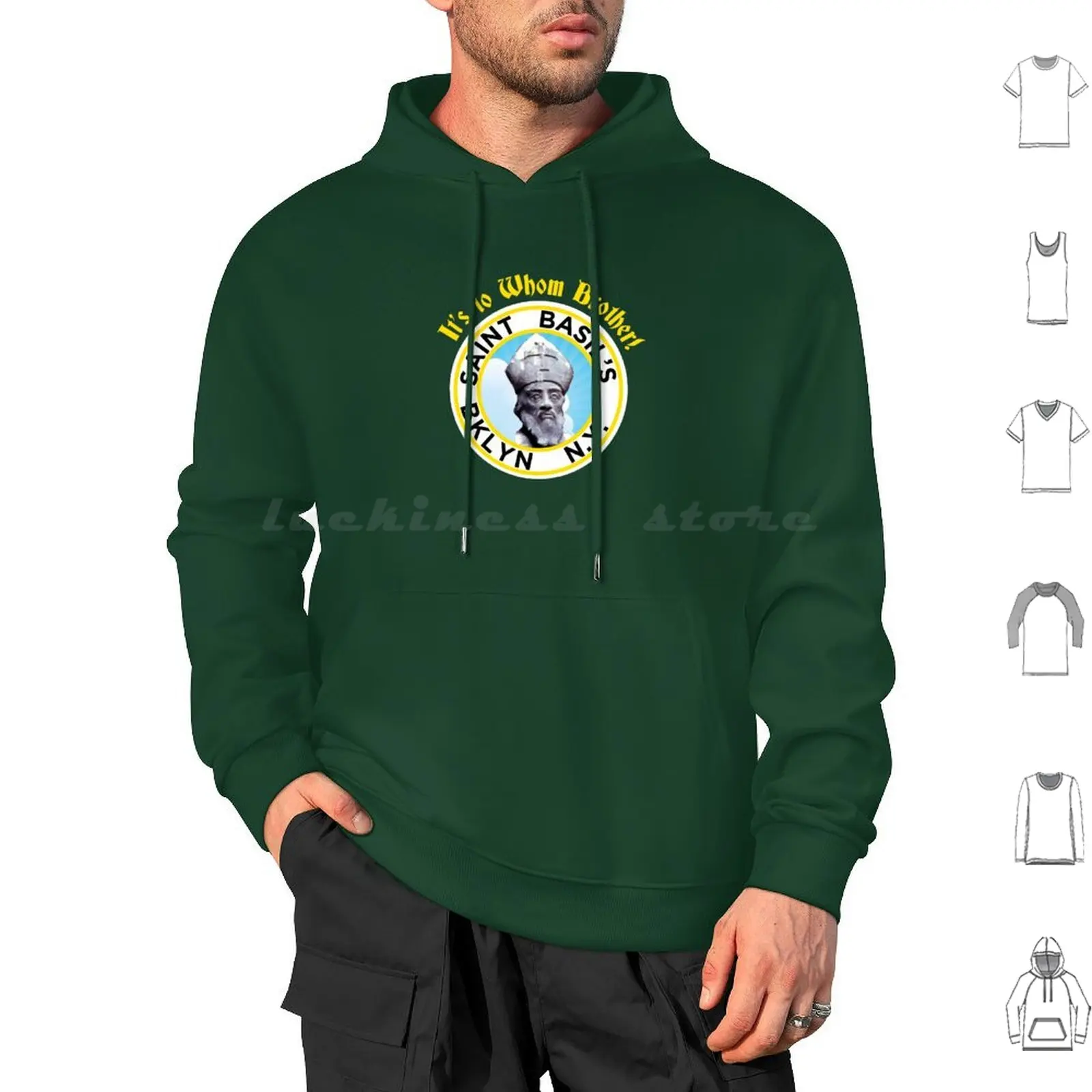 St. Basil's Hoodie cotton Long Sleeve St Basils Catholic School For Boys Brooklyn New York Its To Whom Brother