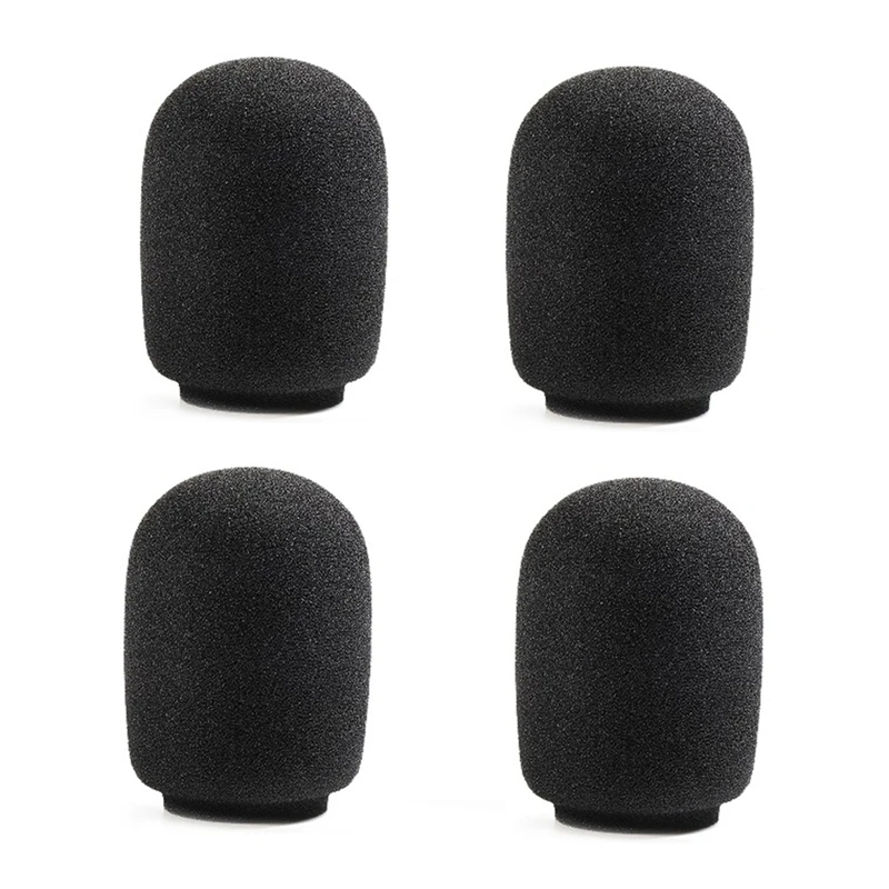 4Pcs Sponge Cover Foam Microphone Windscreen Sponge Foam Cover For SHURE SM7B PGA27 SM27 Mic Replacement Sponge Cover