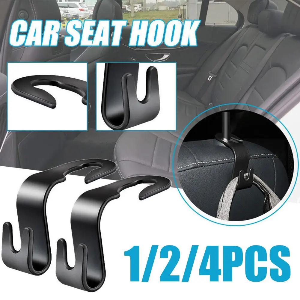 1pair Car Hidden Multifunctional Hook Back Pendant 0-5kg Buckle Hook Accessories Auto Car L0x0