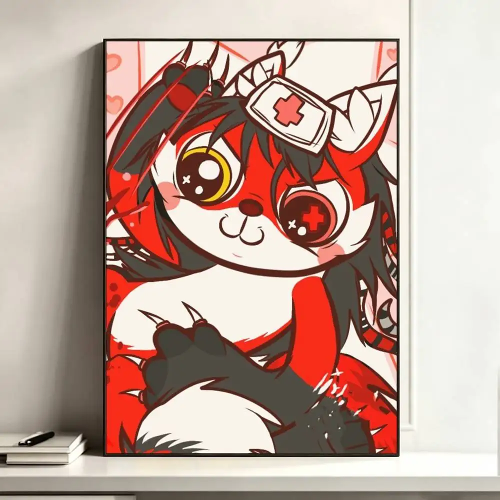 Renard L-LapFox Trax  Poster High Quality Dorm Living Room Aesthetic Wall Decoration Painting Stickers Gift