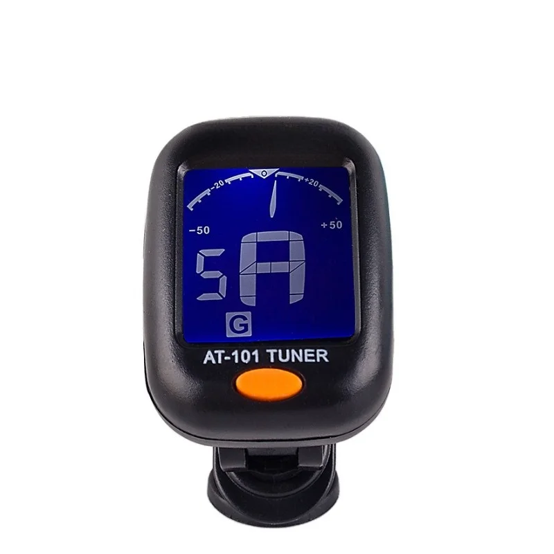 Color Bass Violin Replaceable Battery AT-01A Digital LCD Tuner Wholesale 100 Pieces Musical Instrument Accessories