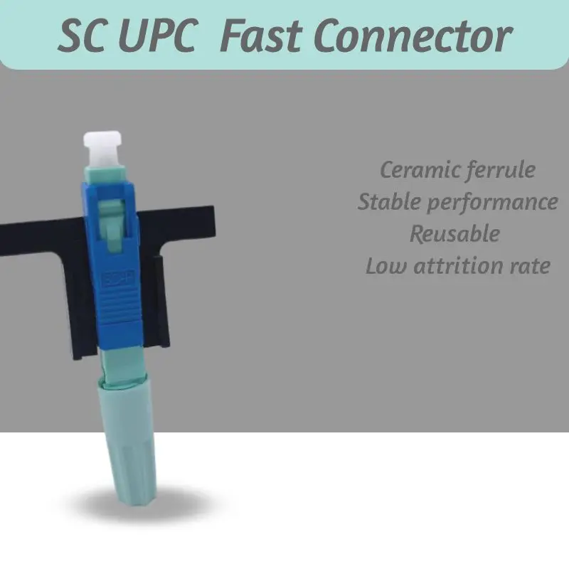 

Новый оптоволоконный коннектор SC UPC 58 мм, одномодовый оптический Быстрый коннектор FTTH, холодный коннектор, волоконный Быстрый коннектор
