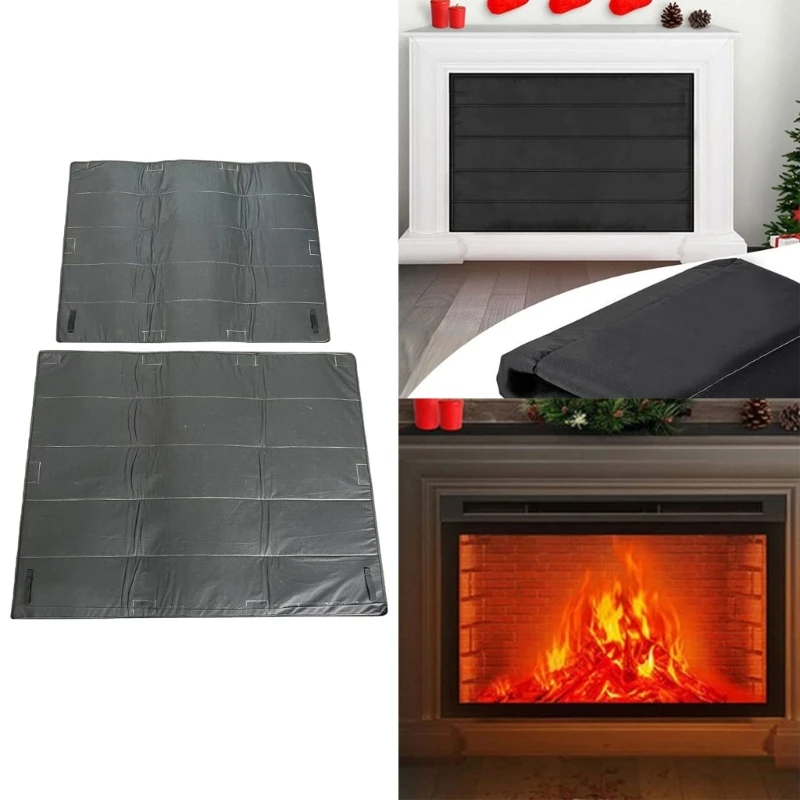 Lightweight Fireplaces Blocker Blanket Stops Overnight Heat Loss Fireplaces Draft Stopper Save Energy Fireplaces Cover