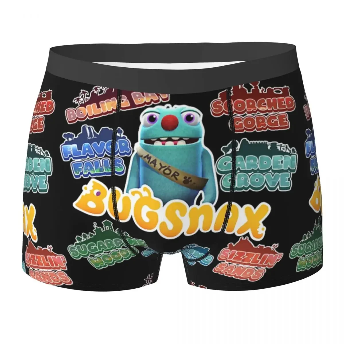 Boxer Underpants Shorts Bugsnax Locations Fan Art Pack Pink Kinda Bug Panties Male Ventilate Underwear Homme Man Boyfriend Gift