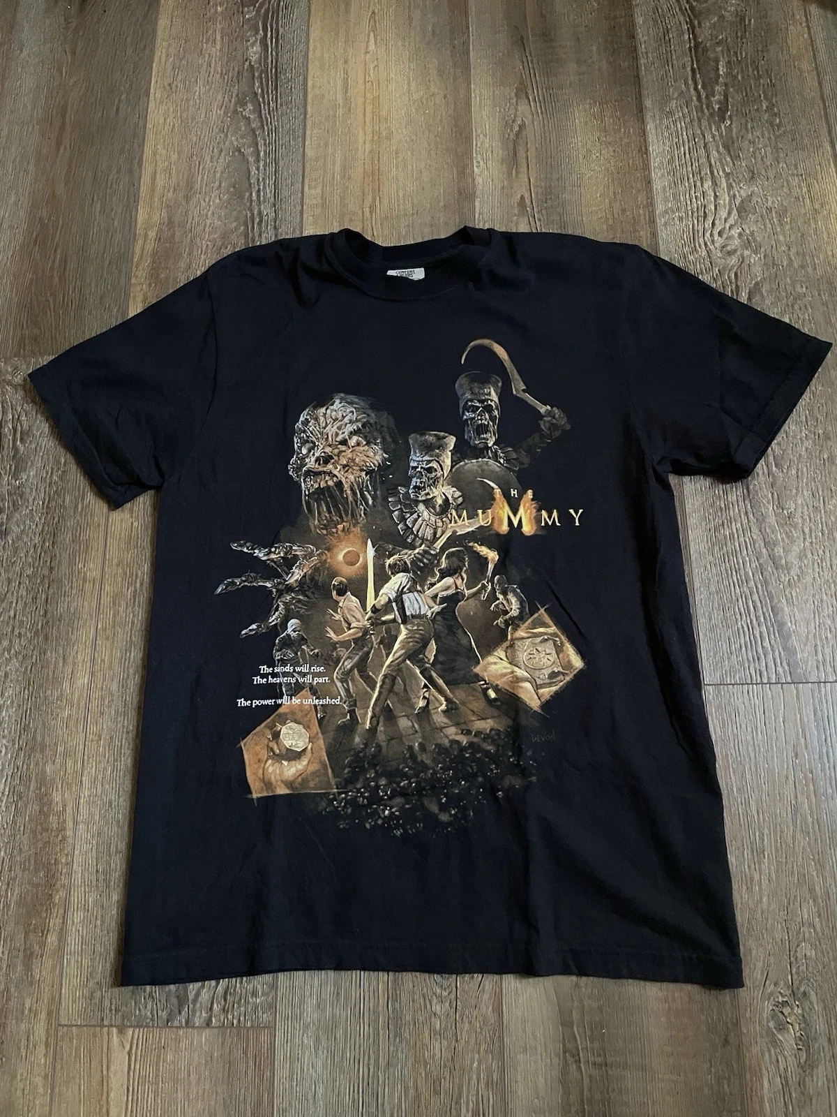 The Mummy 1999 Brendan Fraser Movie Imhotep Rare Tee Shirt Mens Medium T-Shirt Men's T-Shirt Black Short Sleeve for All-Season