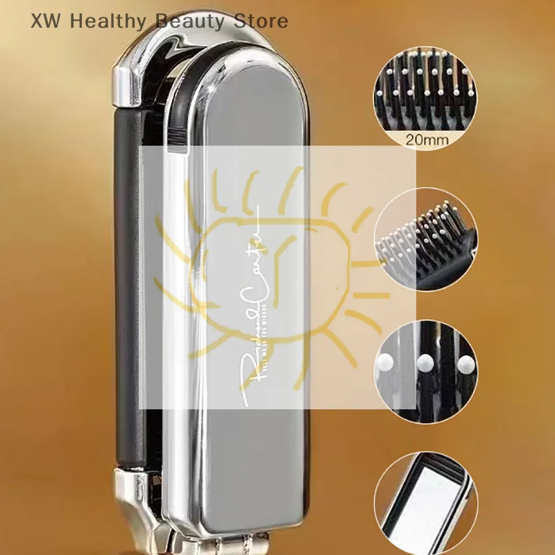 

1pc Folding Mini Pocket Hair Comb With Mirror Portable Massage Comb Brush For Salon Travel Outdoor Makeup Styling Tools