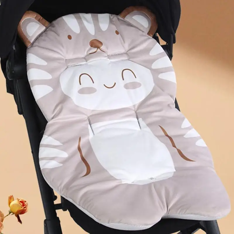 Respirável Pure Cotton Stroller Almofada, Gatos Estilo Acessórios, Cartoon Pattern Design, Pram, Casa, Escritórios