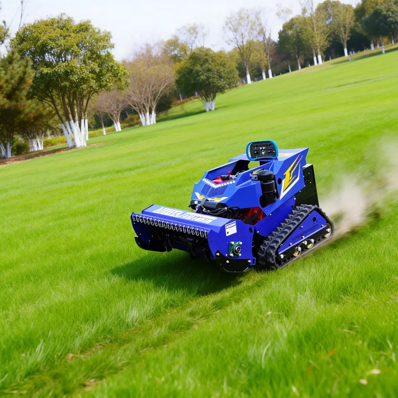 

Customizedlawn mower tracked grass shredder radar navigation for park agriculture forestry flail mower lawn mower