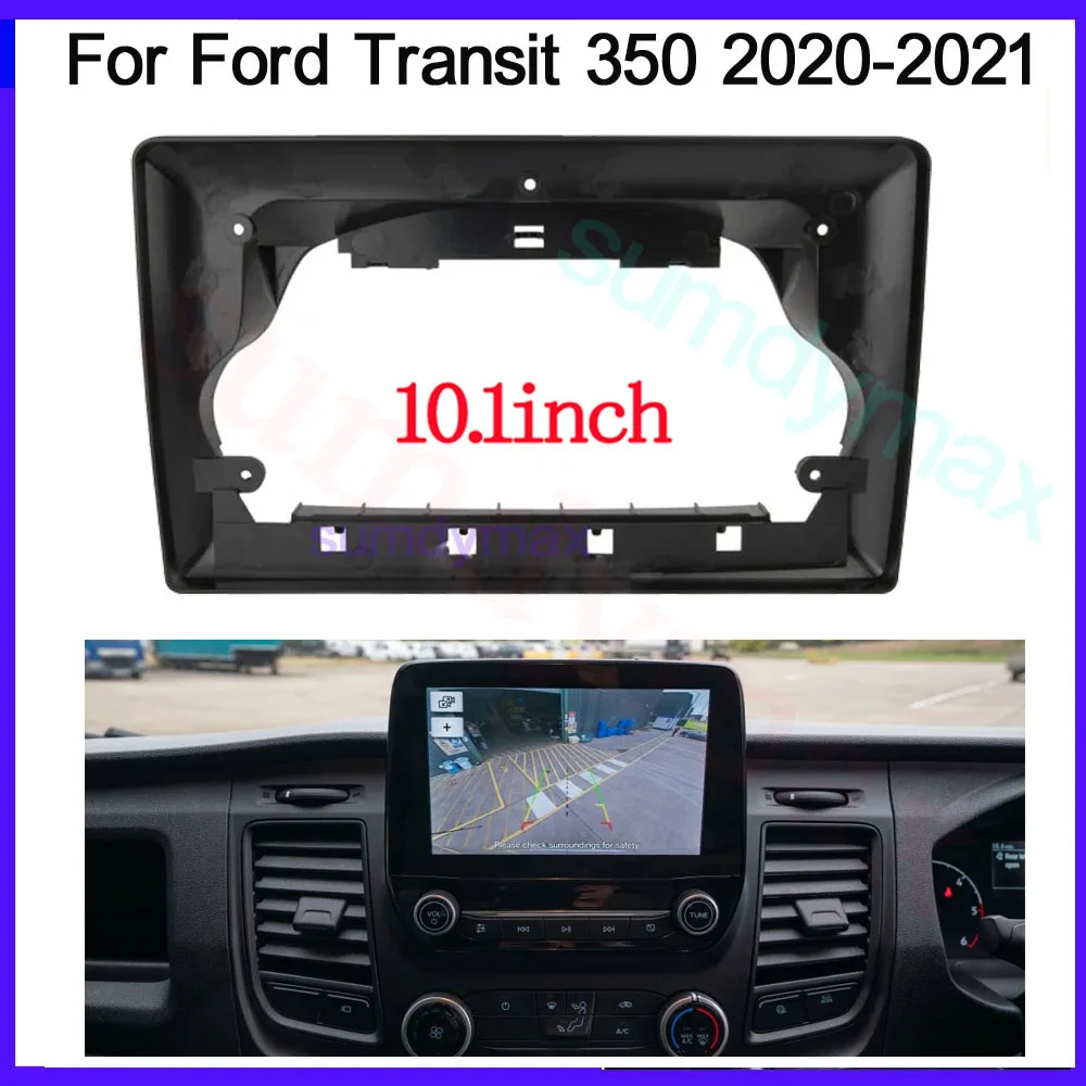 

Автомобильный радиоприемник 10,1 дюйма для Ford Transit 350, 2020, 2021, рамка приборной панели с установкой, DVD, Gps, MP5-плеер
