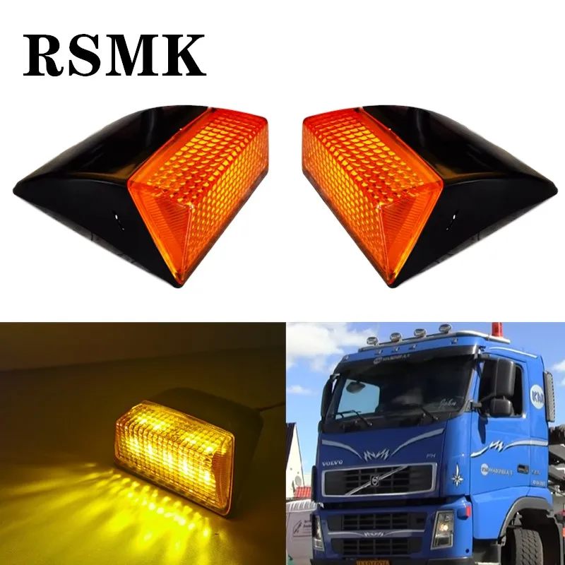 1Pair For VOLVO Truck lamp FM12 FH12 FH7 FH16 FM 10 FM7 FM9 Turn Signal Light Fender corner Lamp 20409874 20409875 20826211