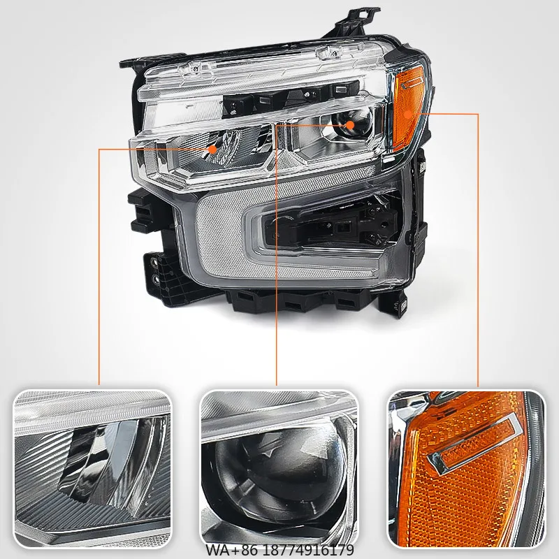 

Auto Parts 23SLD Headlight Assembly Middle Configuration Bright Bezel Pair OEM 87828581 L 87828576 R Front Headlamp Replacements