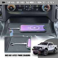 For 2021-2024 Ford F150 Center Console Compartment Cover Tray Lid Hidden Panel Secret Pocket Storage Car Organizer Accessories