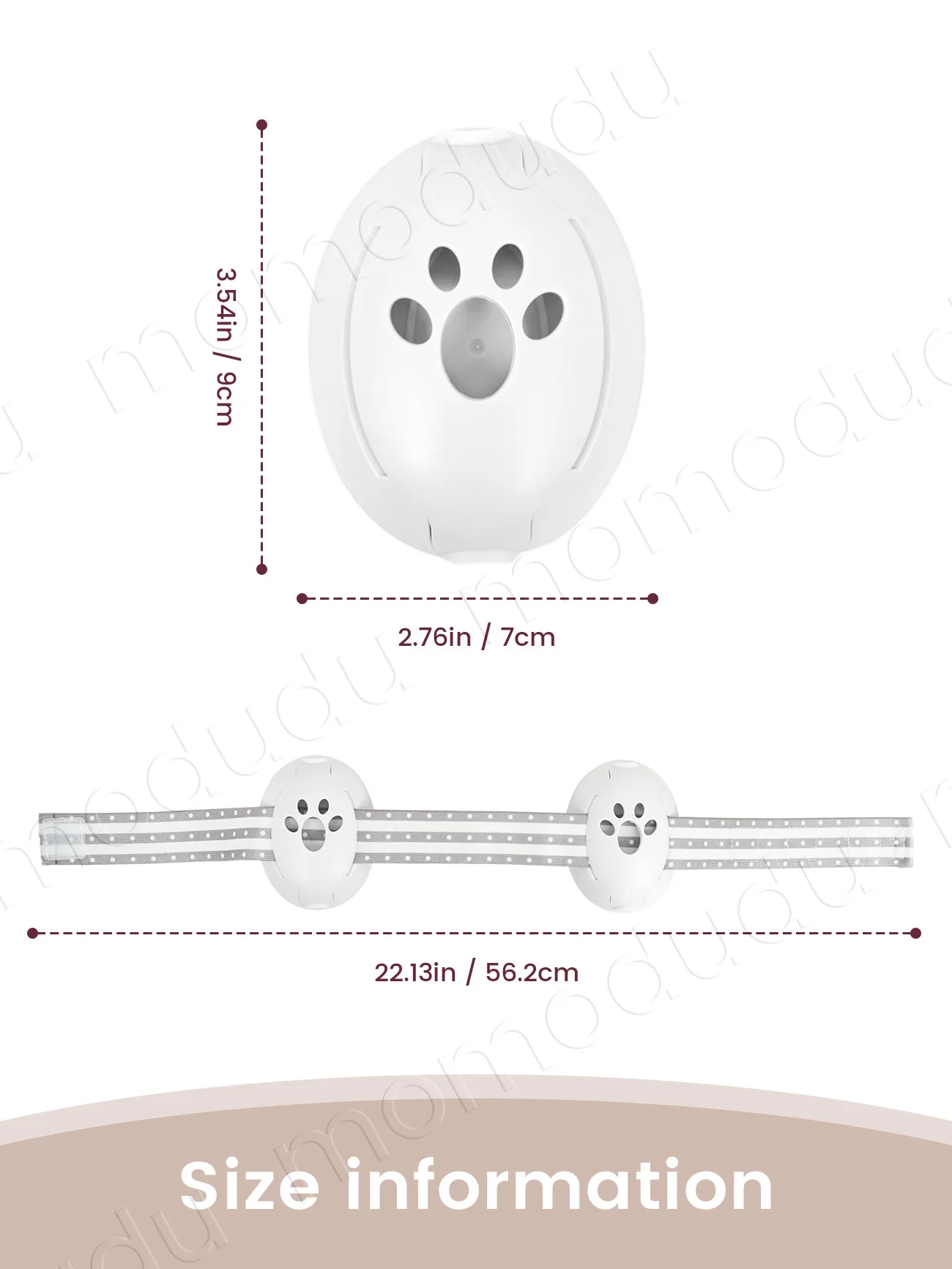قطعة واحدة من أغطية أذن الأطفال على شكل مخلب القطط، سماعات رأس لتقليل الضوضاء مع عصابة رأس قابلة للتعديل للسفر #2