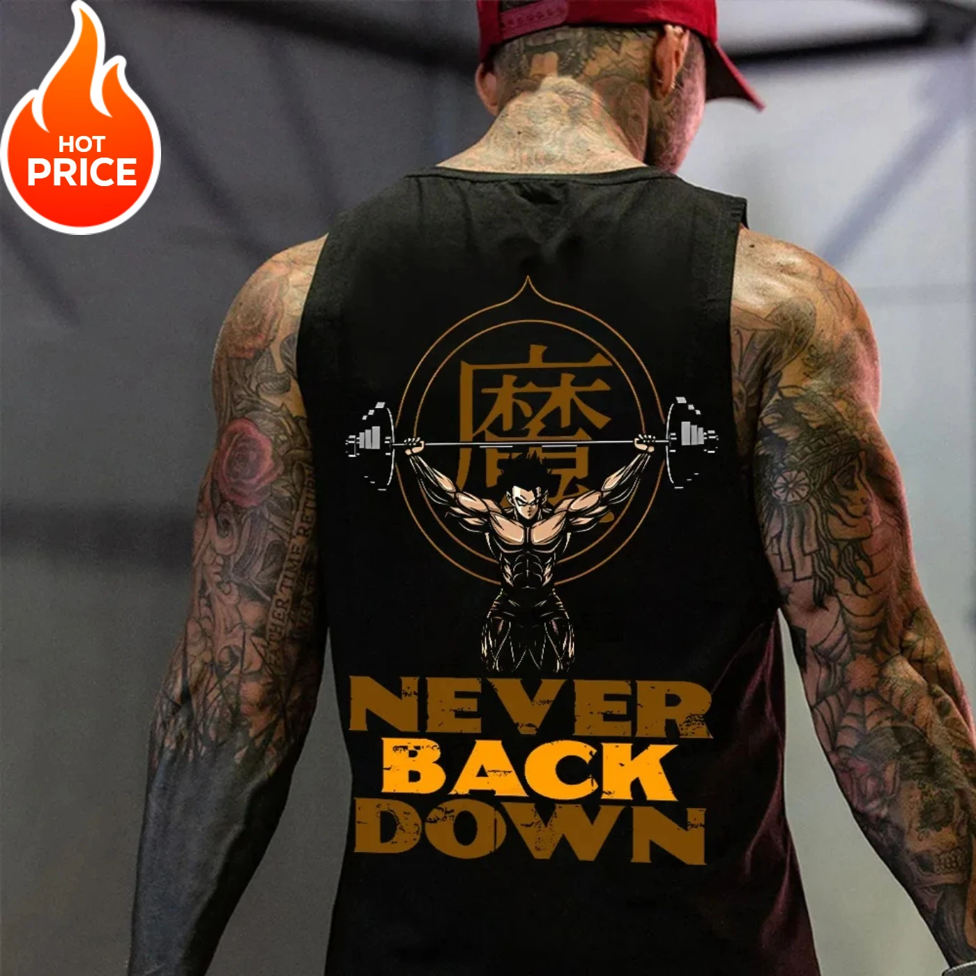 Koszulka bez rękawów na siłownię Dragon Ball Anime Son Gohan Super Saiyan Harajuku Wiosna Lato Casual Sport Fitness Czysta Bawełna