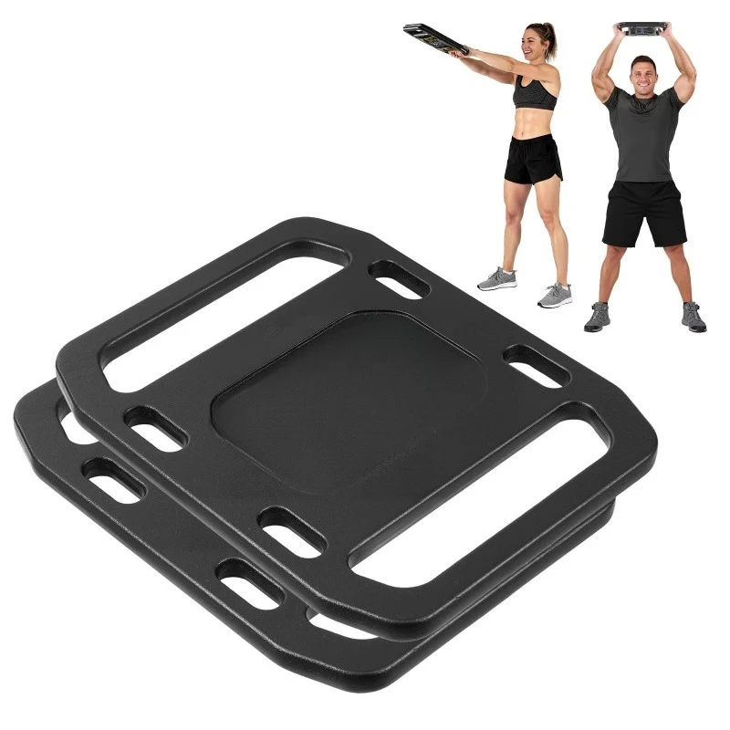 Backpack for hiking backpack with a pair of shoulder plates (10 lbs), made of cast iron, featuring smooth handles