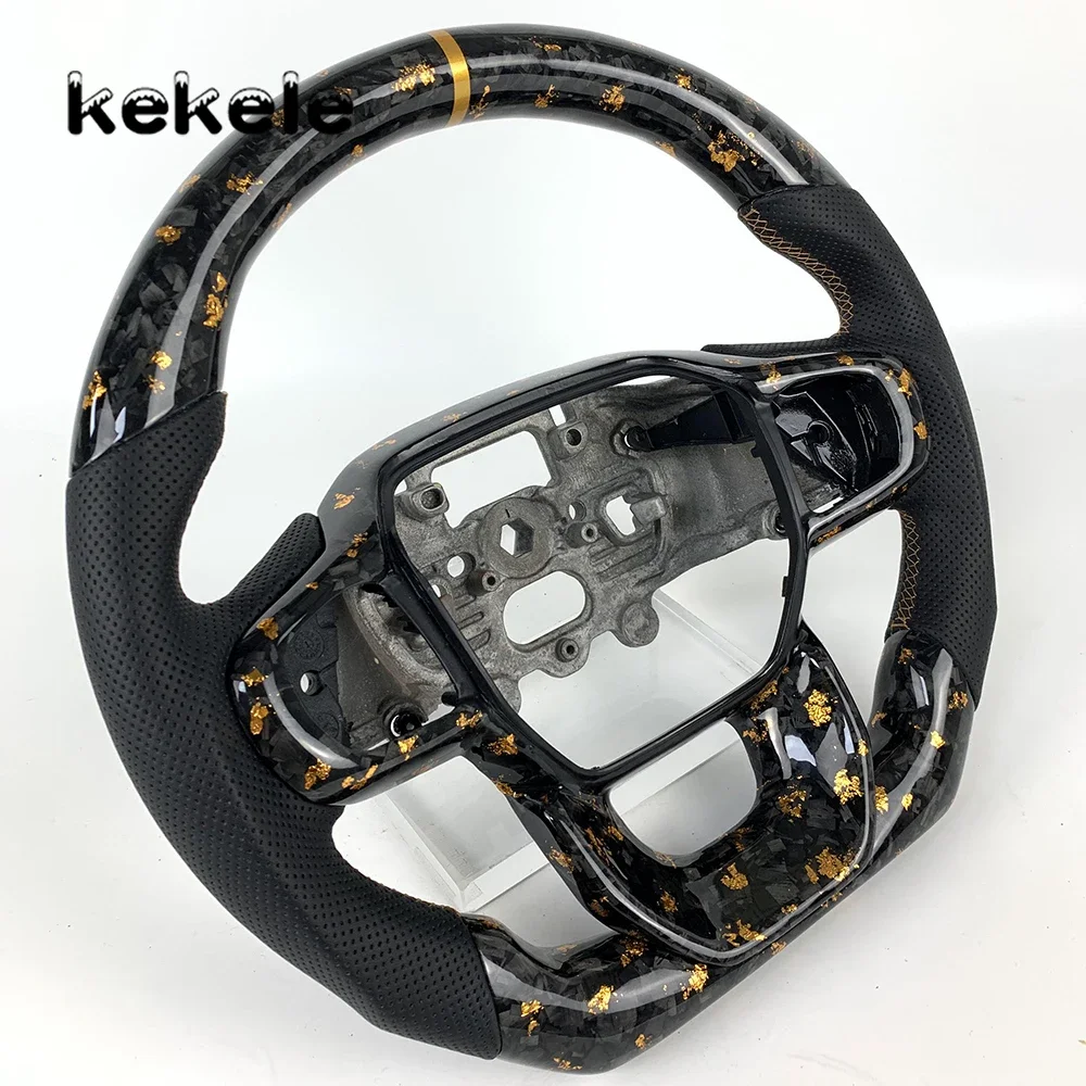Sport Style for Ford Ranger Raptor Car Parts 2020 2021 2022 2023 2024 Forged Carbon Fiber Steering Wheel Supports Customization