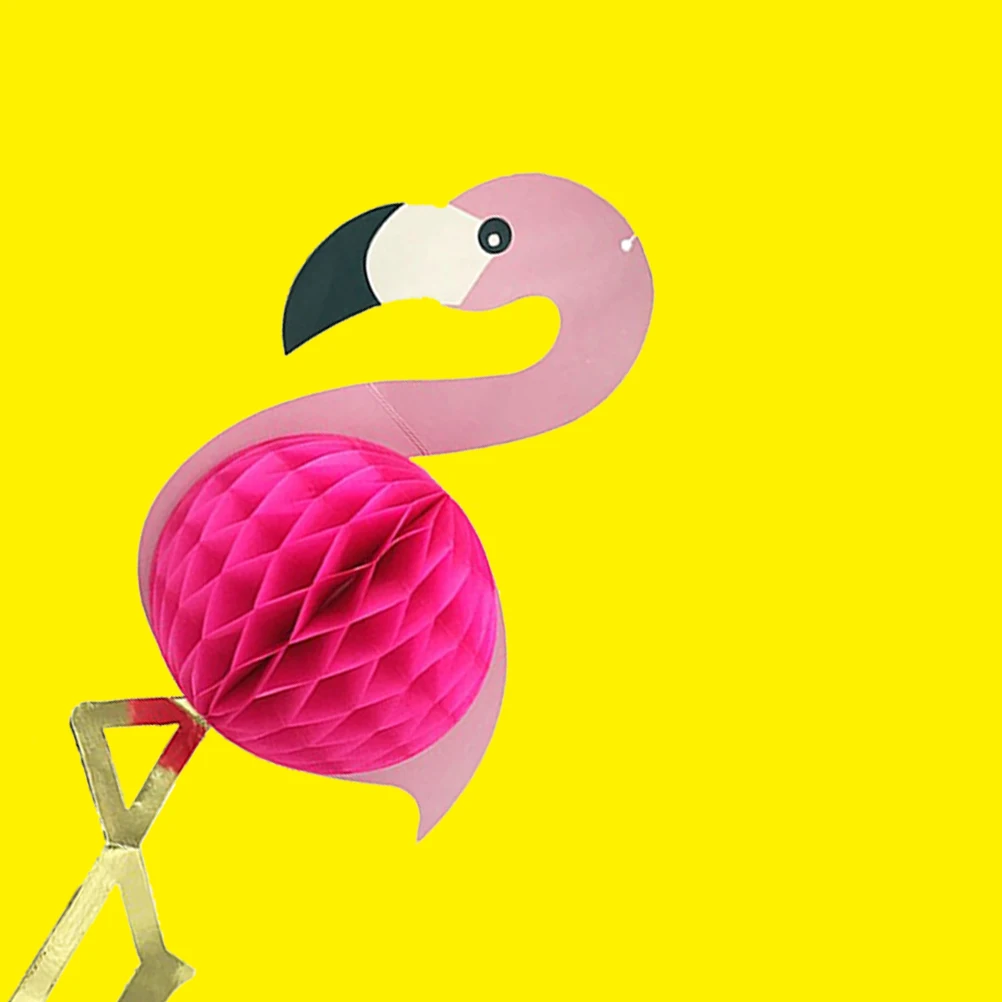

Flamingo Party Decorations Honeycomb Hanging Supplies Pink Shaped Flamingo Luau Birthday Hawaiian Tropical Event