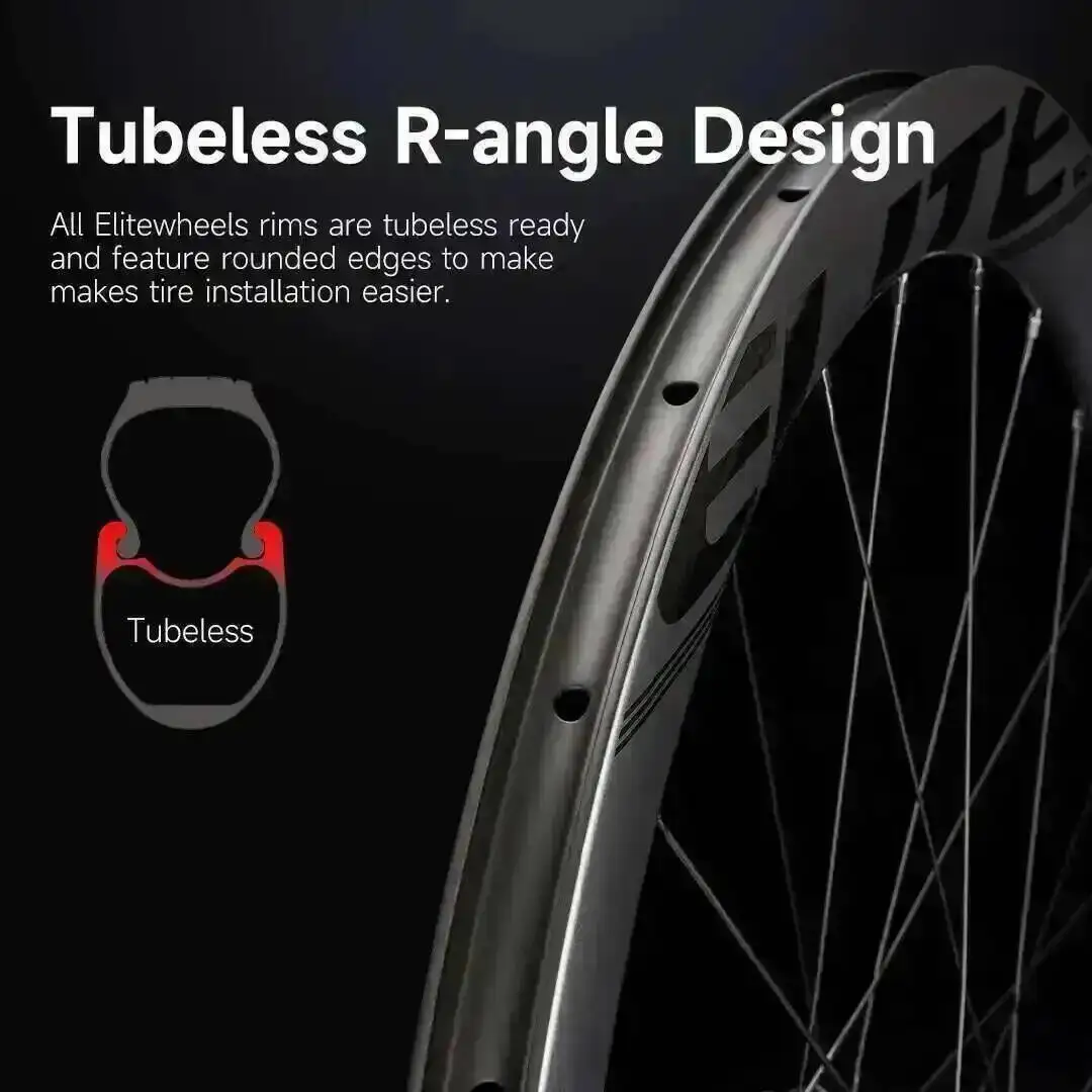 ELITEWHEELS EDGE ウルトラライト 1314g ロードディスクカーボン