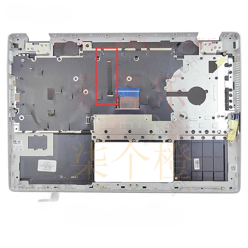 ZMZM L53795-001 Per HP Pavilion X360 14-DH Poggiapolsi con tastiera retroilluminata Silver Edge-