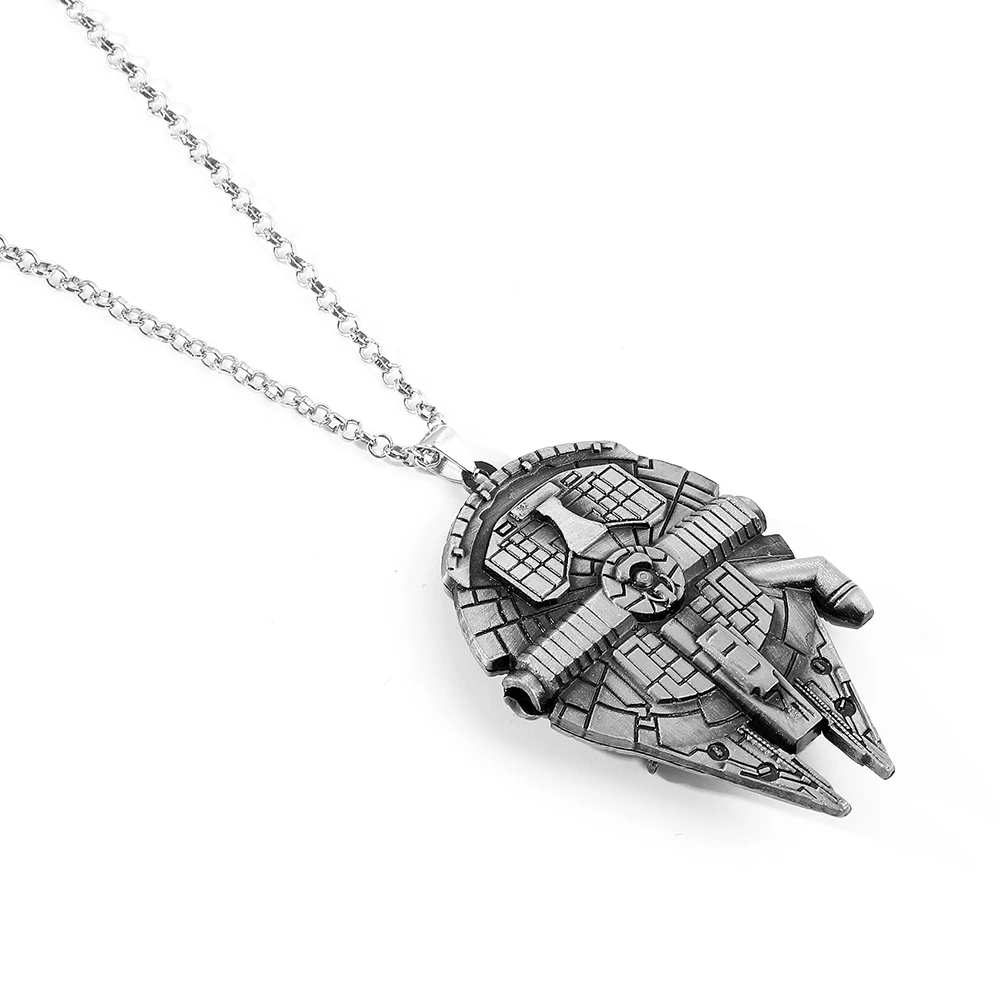 Disney Movie Star Wars Necklace Millennium Falcon Vintage Fashion Accessories Necklace Men Women Jewelry Accessories