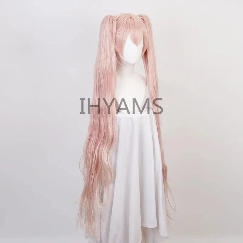 

Vocaloid Pink Mixed Long Curly Synthetic Hair Cosplay Wig High Temperature Fiber + Wig Cap