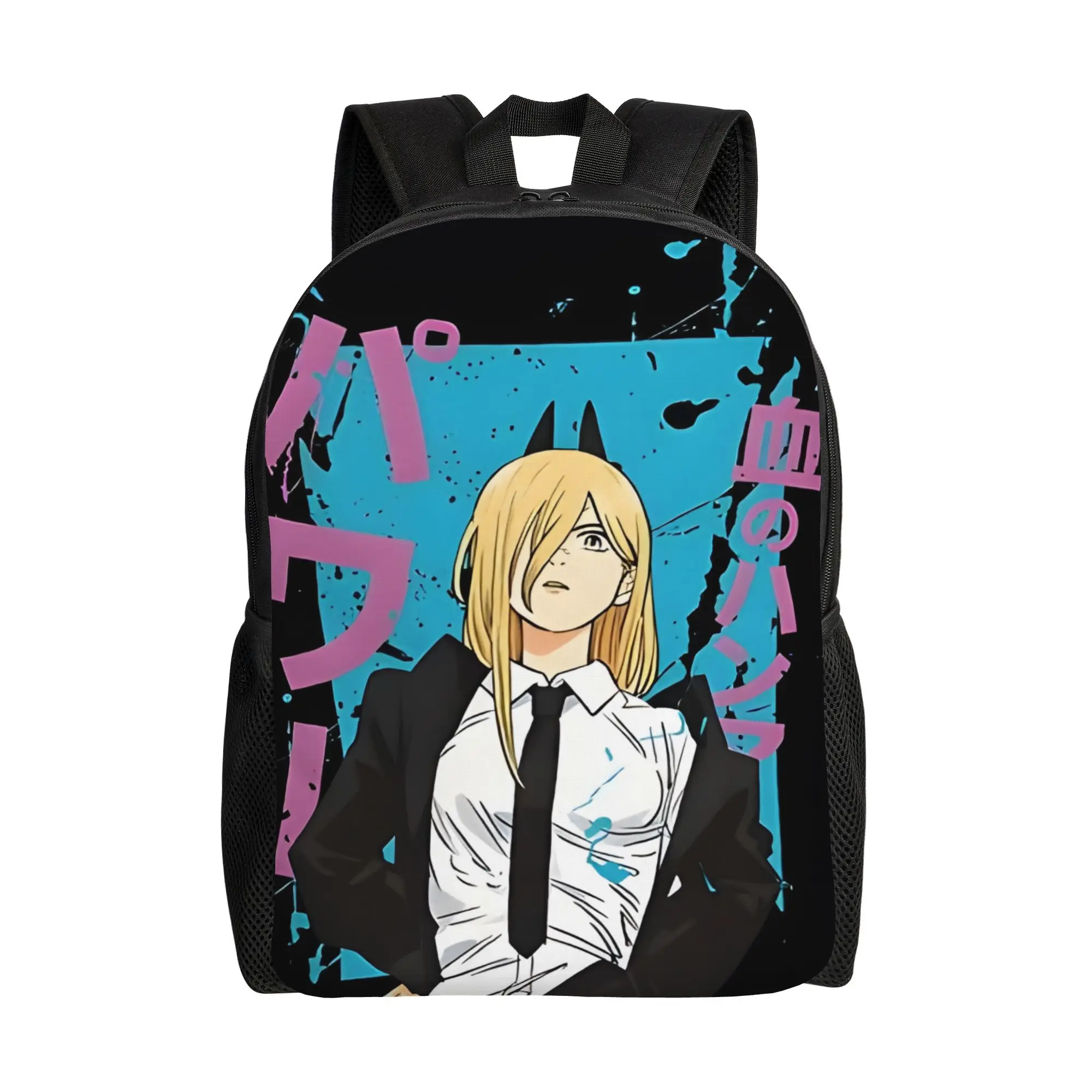 

Back to school season Bandai Vintage Power Schoolbag Chainsaw Man Students Rucksack Backpack