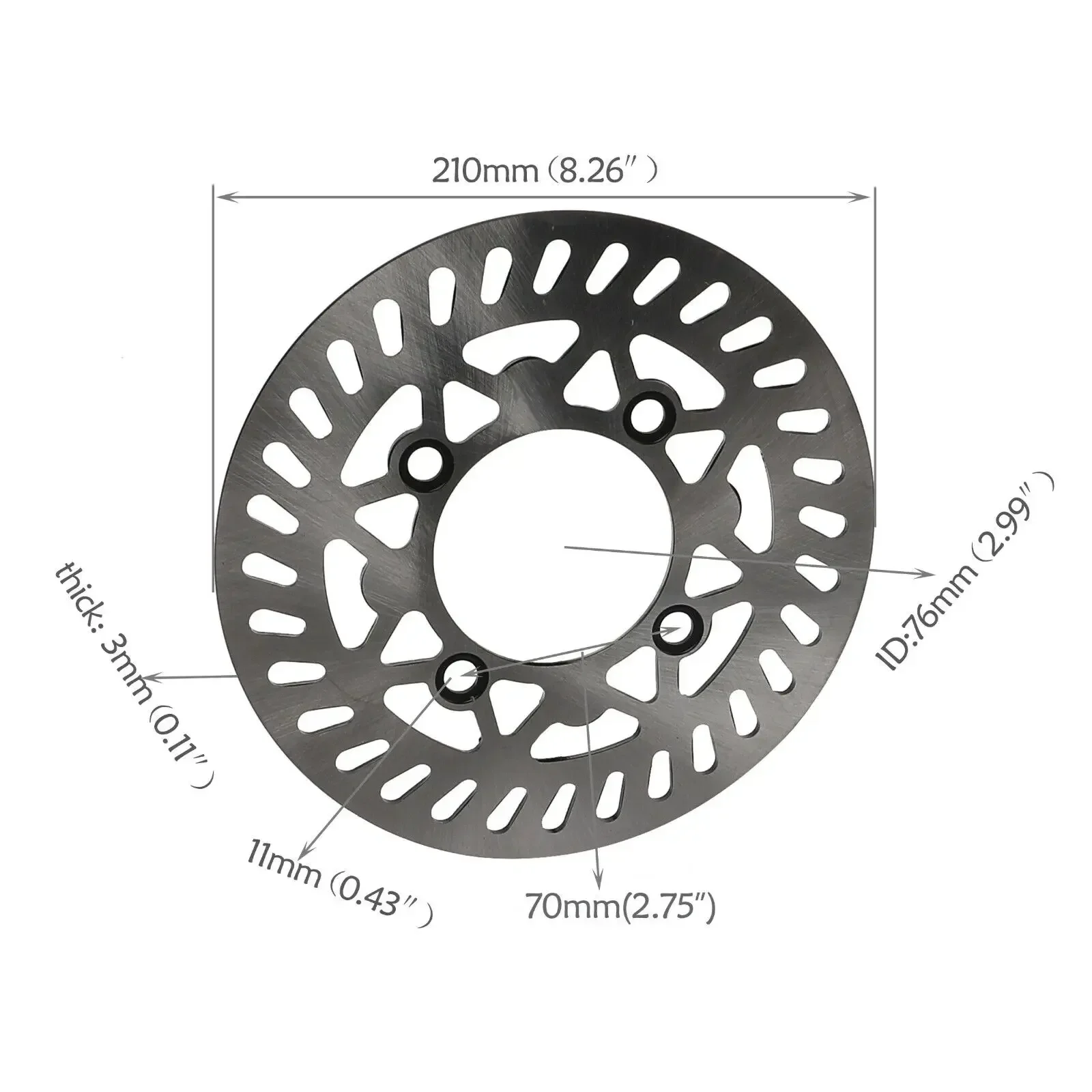 TDPRO 12mm 60/100-14 Front Tire Rim Wheel Rotor for Pit Bike SSR CRF Coolster 70/110/125cc Motorcycle Tires