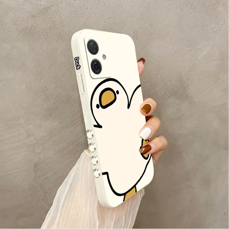 G54 Lively Goose Silicone Phone Case For Motorola Moto G54 G53 G72 G84 G34 G14 G42 G50 G52 G100 G9 G9Plus G24 G22 G8Play Cover