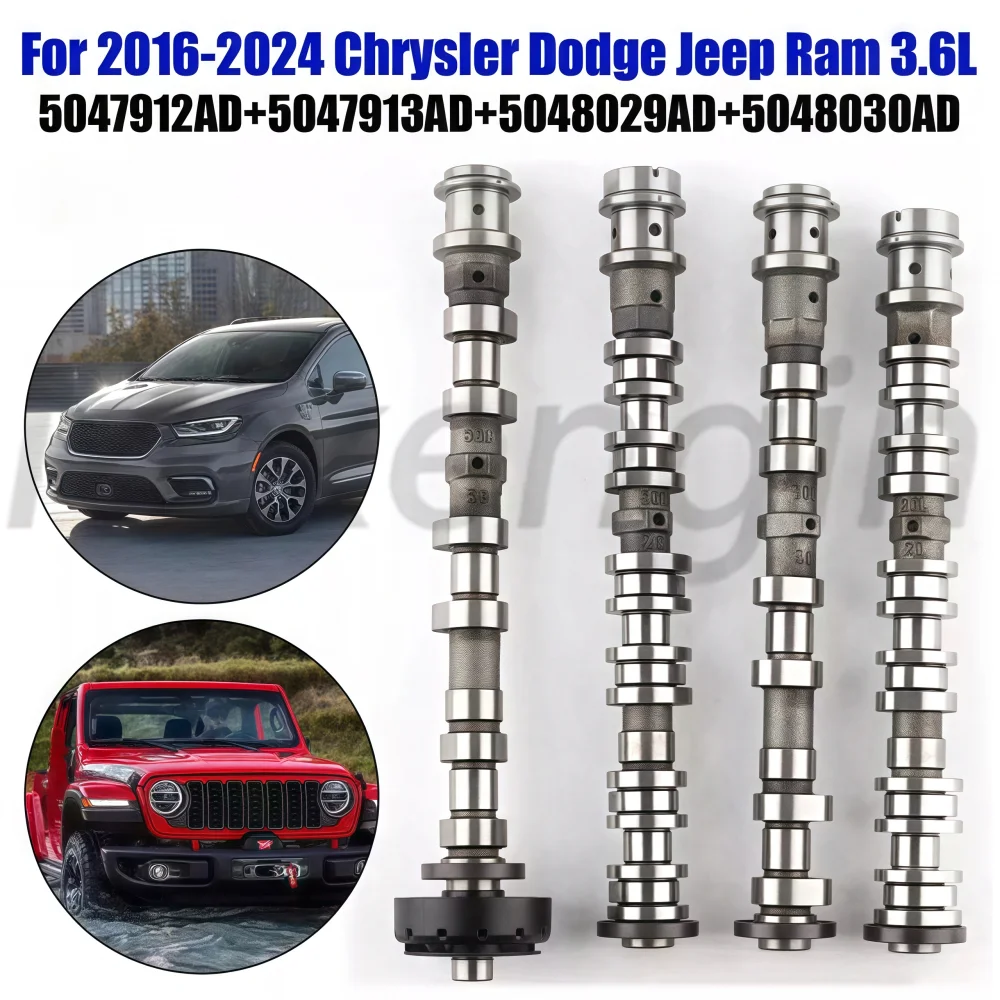 Neue Art Motornockenwellen mit Signalzähnen für Jeep Dodge Chrysler Ram 3.6L V6 GAS 16-24 5047912 AD 5047913 AD 5048029 AD 5048030 AD