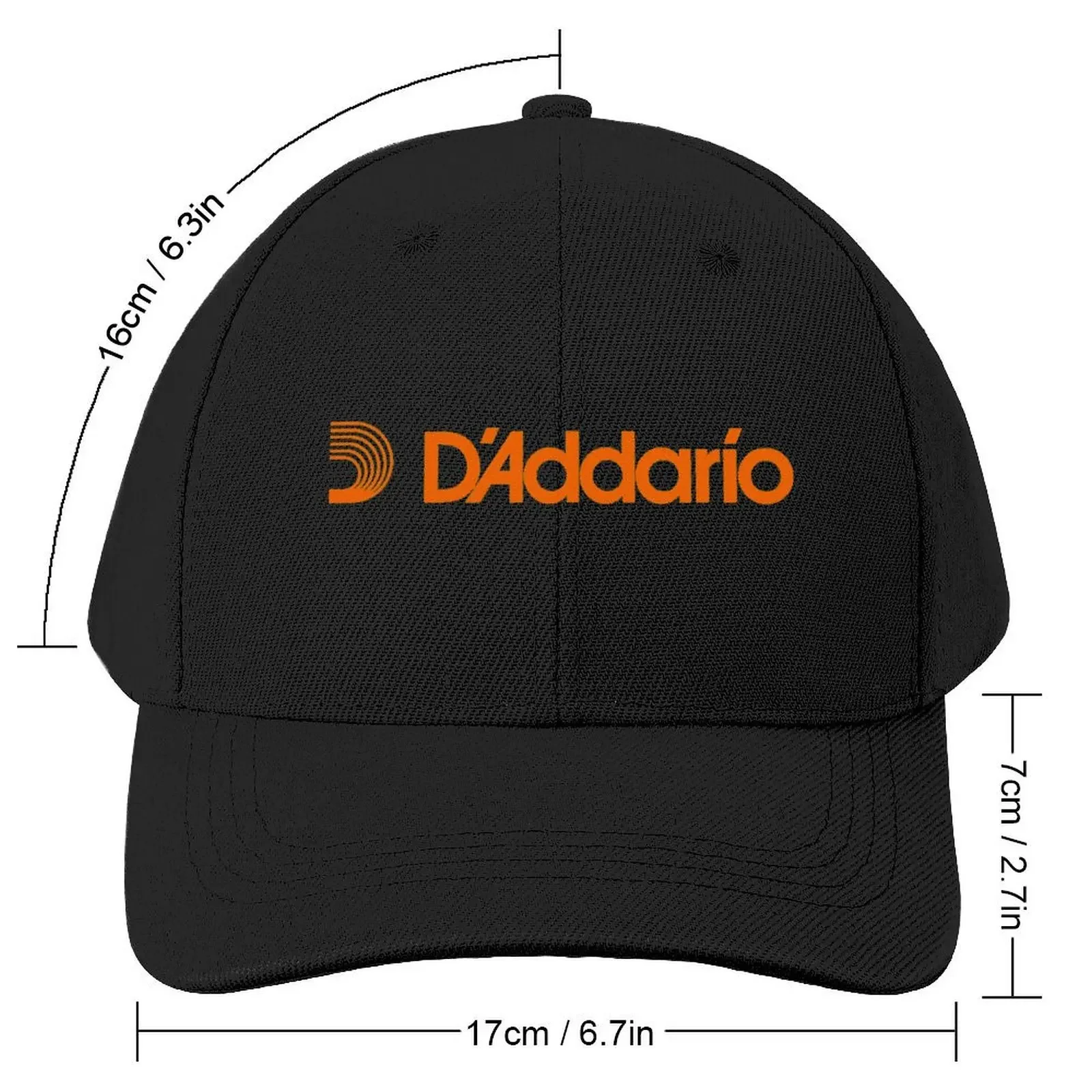 D'addario String Orange Logo Baseball Cap party Hat Thermal Visor Men Caps Women's