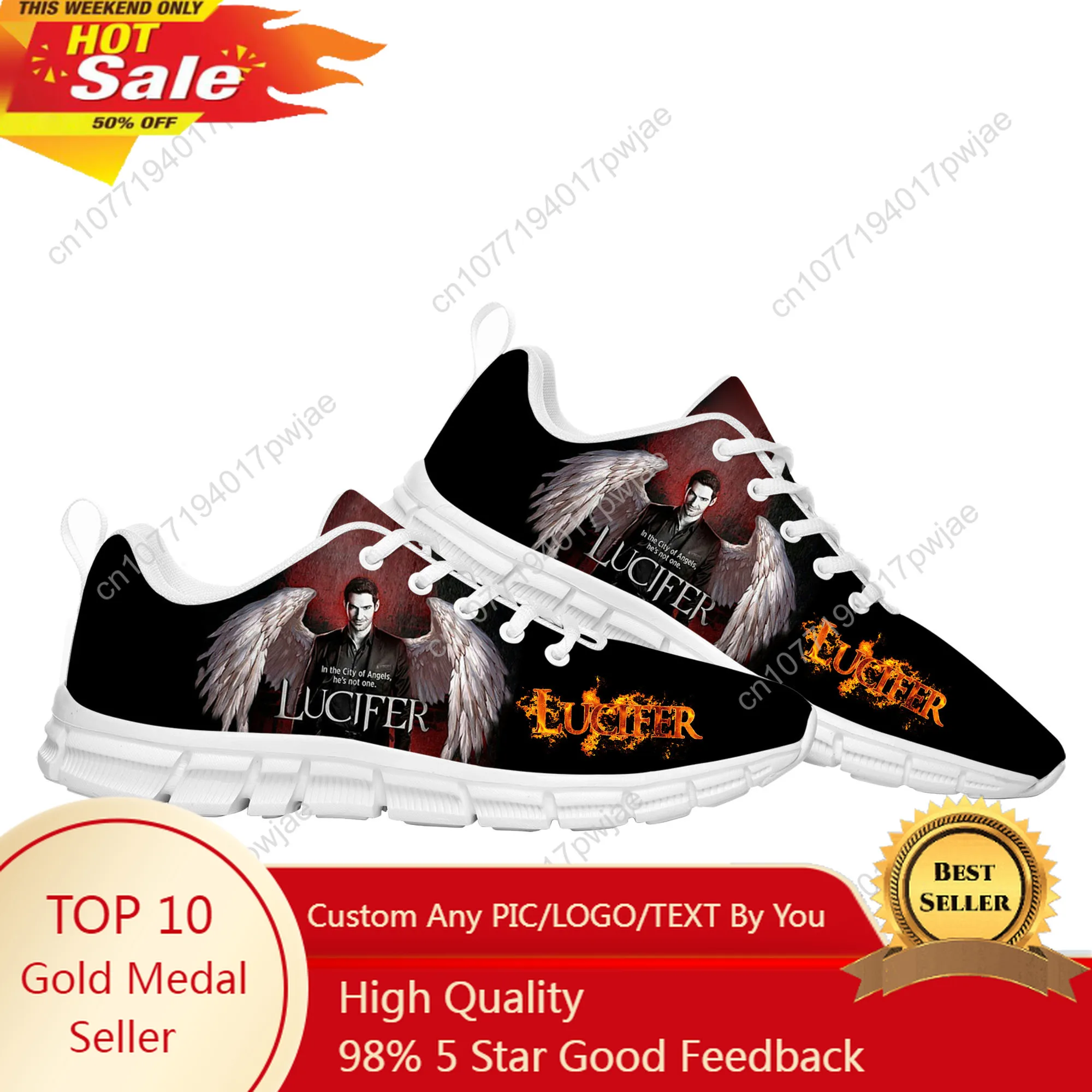 

Lucifer TV Sports Shoes Lucifer Morningstar Mens Womens Sneakers Lightweight Fashion Casual Hiking Sneaker Custom Built Shoes