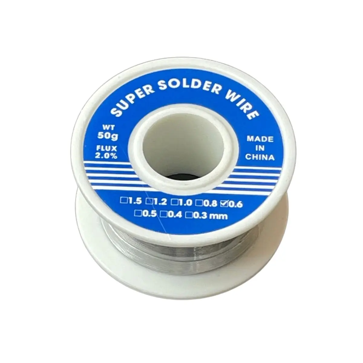 50g Solder Wire 0.6mm 0.8mm 1mm Sn63 Pb37 Easy Melting Soldering Tin