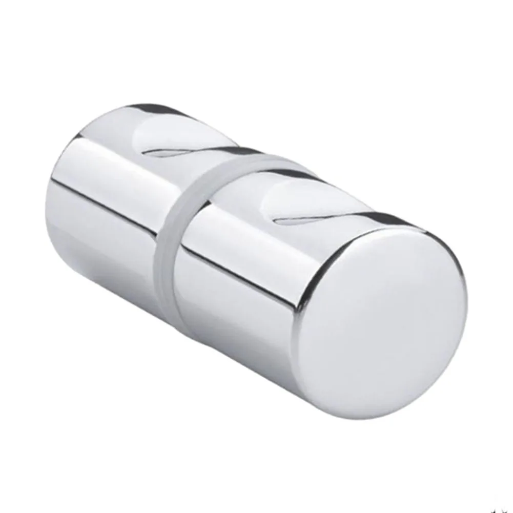 Sophisticated Zinc Alloy Bathroom Shower Door Handle with a Polished Chrome Finish Perfectly Suited for Contemporary Interiors