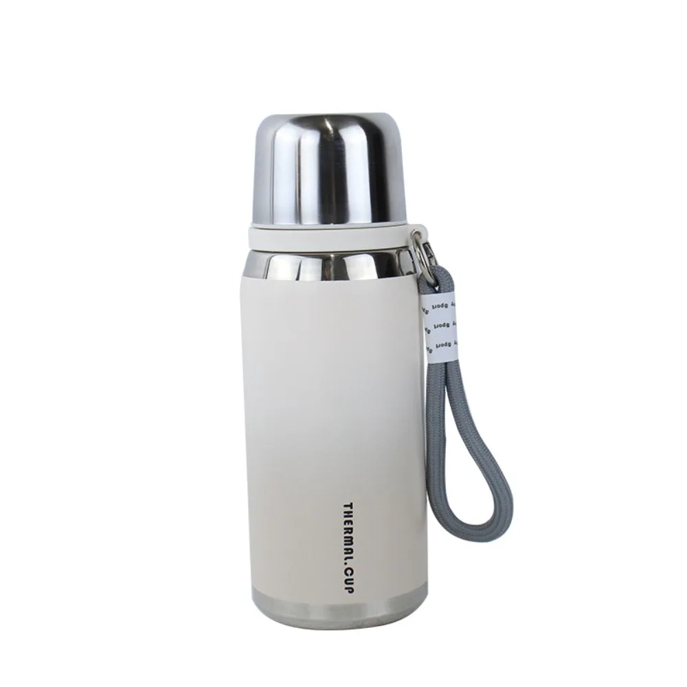 

Gradient Color Insulated Water Bottle Stainless Steel Leak-proof Sport Thermal Cup 600ml/ 800ml Capacity Durable Vacuum Flask