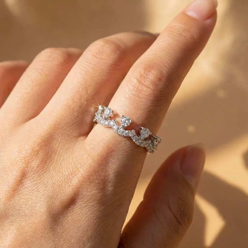 Bague Couronne en Argent Sterl - Women'S Accessories Jewelry Sale avis et prix