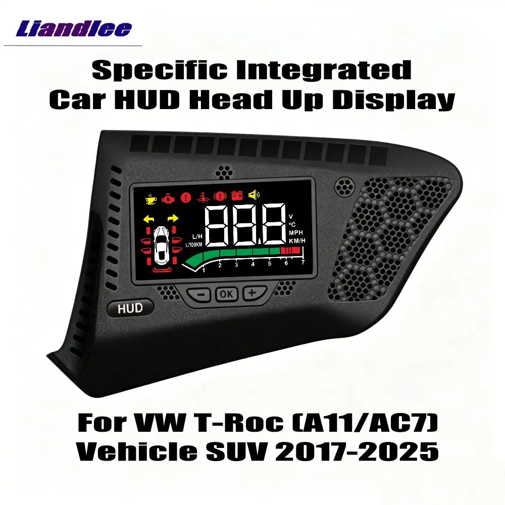 Specific Integrated Car Head Up Display HUD For Volkswagen VW T-Roc 2017-2025 Full Function Information Windshield Projector
